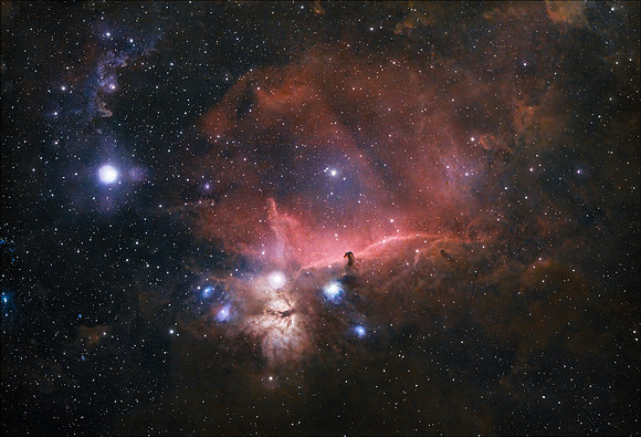 Horsehead and Flame Nebula